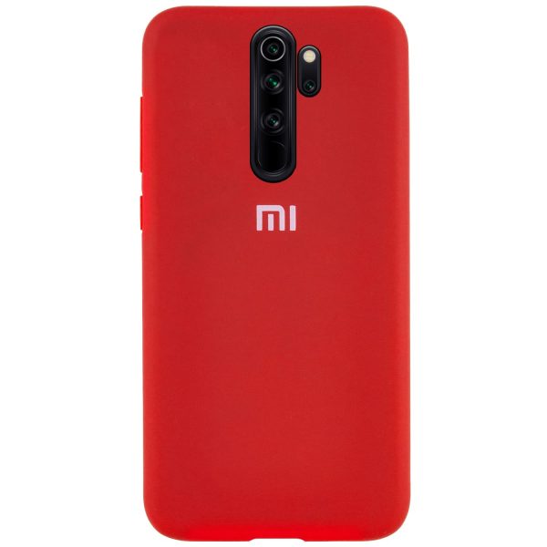 Оригинальный чехол Silicone Cover 360 с микрофиброй для Xiaomi Redmi Note 8 Pro- Red