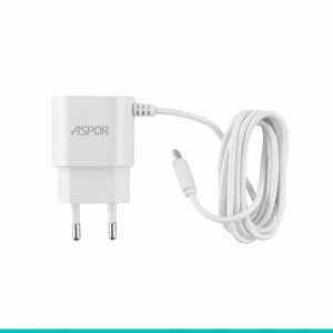 Сетевое зарядное устройство Aspor A802plus + кабель MicroUSB 2.4A (1.2м) – White