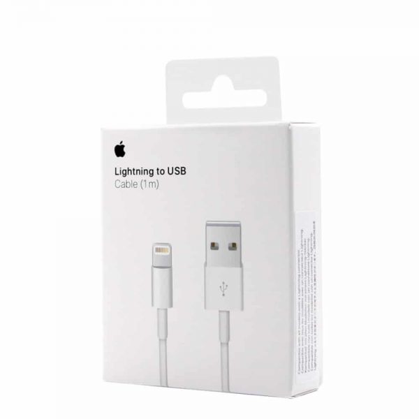 Дата – кабель Apple Lightning  to USB A+ quality  in box (1м) – Белый