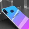 TPU+Glass чехол Gradient Rainbow с лого  для Samsung Galaxy A10s 2019 (A107) – Синий 30818