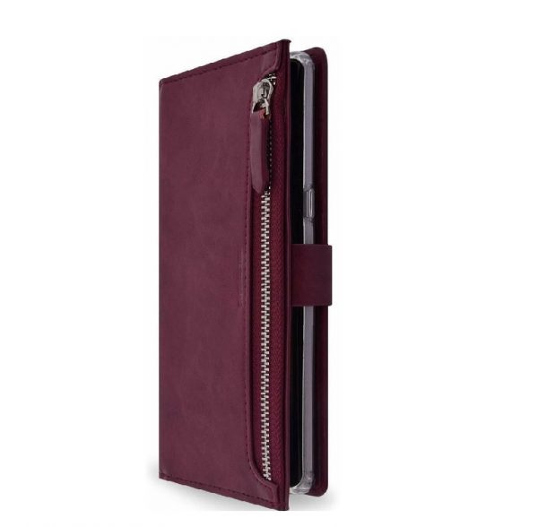 Чехол книжка Molan Cano Zipper Bestie bag для  Iphone 11 Pro Max — Бордовый