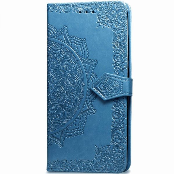 Кожаный чехол-книжка Art Case с визитницей для Xiaomi Mi 9 Lite / Mi CC9 – Синий