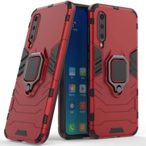 Ударопрочный чехол Transformer Ring под магнитный держатель для  Xiaomi Mi 9 SE — Красный