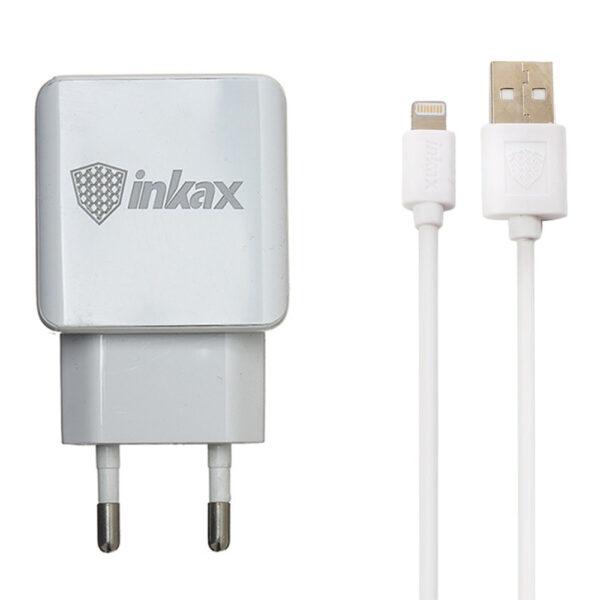 Сетевое зарядное устройство Inkax CD – 01 + кабель MicroUSB 2.4A – White