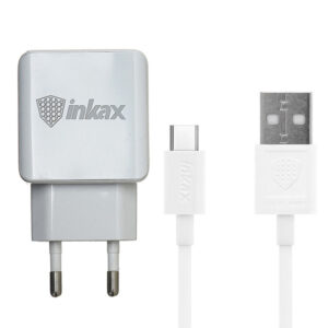 Сетевое зарядное устройство Inkax CD – 01 + кабель Type-C 2.1A – White