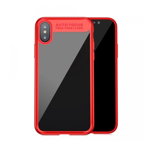 TPU+PC чехол Baseus Auto Focus для Iphone X / XS – Красный