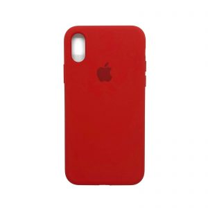 Оригинальный чехол Silicone Case 360 с микрофиброй для Iphone X / XS – Красный