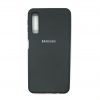 Оригинальный чехол Silicone Cover 360 с микрофиброй для Samsung Galaxy A7 2018 (A750) Gray