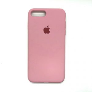 Оригинальный чехол Silicone Case 360 с микрофиброй для Iphone 7 Plus / 8 Plus – Розовый