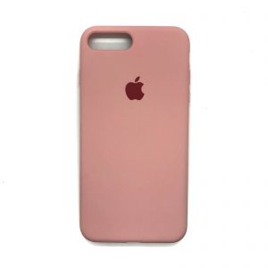 Оригинальный чехол Silicone Case 360 с микрофиброй для Iphone 7 Plus / 8 Plus – Светло-розовый