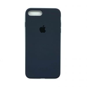 Оригинальный чехол Silicone Case 360 с микрофиброй для Iphone 7 Plus / 8 Plus – Темный синий