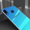 TPU+Glass чехол Gradient Rainbow с лого  для Samsung Galaxy A10s 2019 (A107) – Голубой 30822