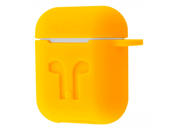 Чехол для наушников Silicone Case для Apple Airpods – Yellow