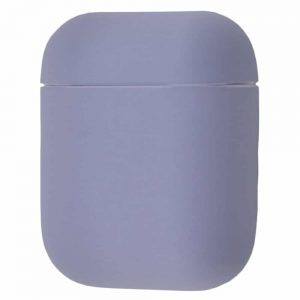 Чехол для наушников Silicone Case Ultra Slim для Apple Airpods – Lavender gray