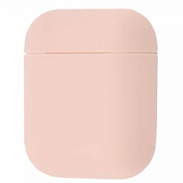 Чехол для наушников Silicone Case Ultra Slim для Apple Airpods – Pink sand