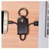 Кабель- Брелок Hoco UPM19 Micro USB Key Chain Portable Charging Cable 2.4A (18см)- Black 30282