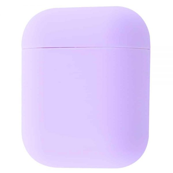 Чехол для наушников Silicone Case Ultra Slim для Apple Airpods – Light purple