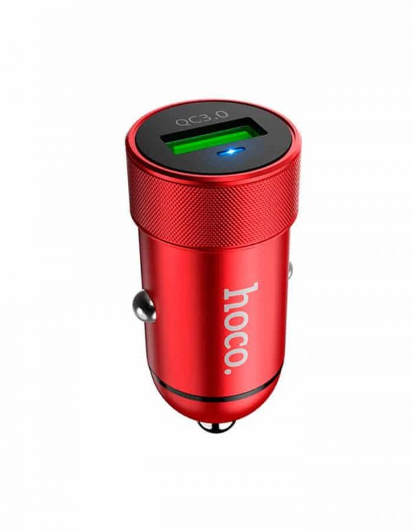 Автомобильное зарядное устройство HOCO Z32 Speed UP Quick Charge 3.0 (1USB / 3.0A) – Red