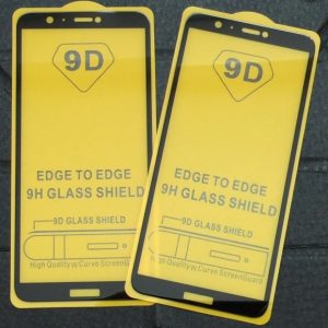 Защитное стекло 9D Full Glue Cover Glass на весь экран для  Huawei P Smart / Enjoy 7s – Black