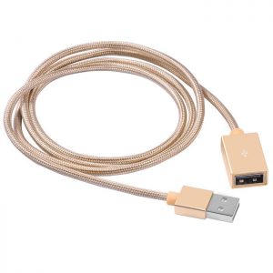 USB кабель удлинитель Hoco UA2 USB 2.0 (1м) -Gold