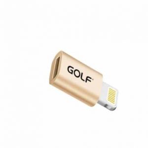 Адаптер Golf GS-31 Micro USB to Lightning – Gold