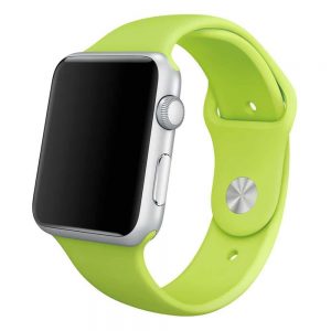 Ремешок силиконовый для Apple Watch 38 mm / 40 mm / SE 40 mm / 41 mm №10 – Light Green