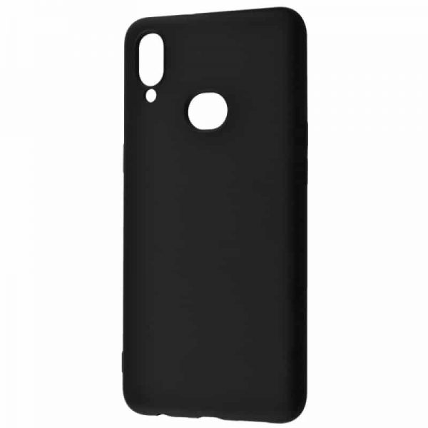 Чехол Silicone Case WAVE Full с микрофиброй для Samsung Galaxy A10s 2019 (A107) – Black