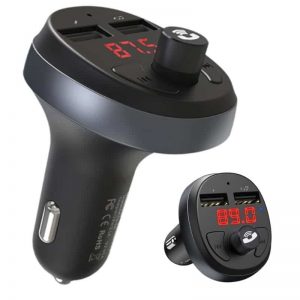 Автомобильное зарядное устройство HOCO E41 Bluetooth FM-трансмиттер (2USB / 2.1A) – Black