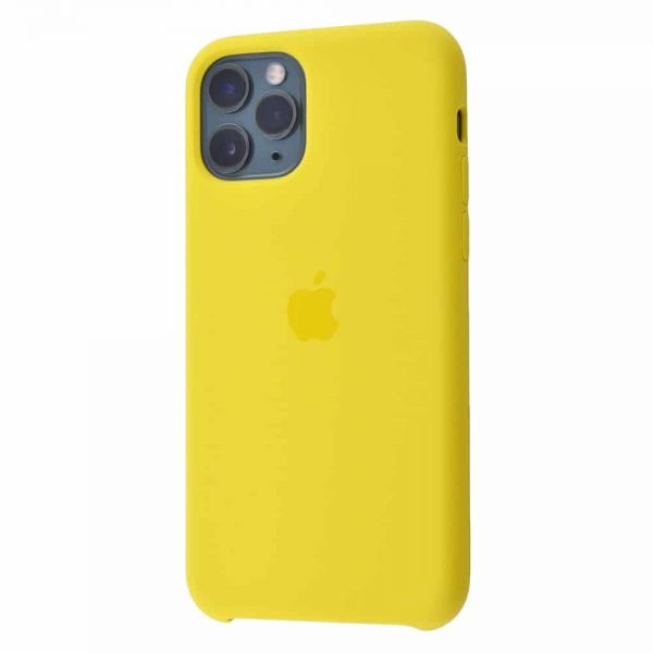 Оригинальный чехол Silicone case + HC для Iphone 11 Pro – Canary yellow