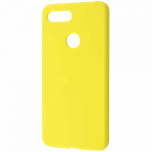 Чехол Silicone Case WAVE Full с микрофиброй для Xiaomi Mi 8 Lite / Mi 8 Youth (Mi 8X) – Yellow