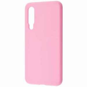 Чехол Silicone Case WAVE Full с микрофиброй для Xiaomi Mi 9 SE – Light pink
