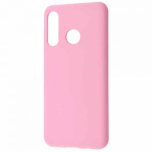 Чехол Silicone Case WAVE Full с микрофиброй для Huawei P30 Lite – Light pink