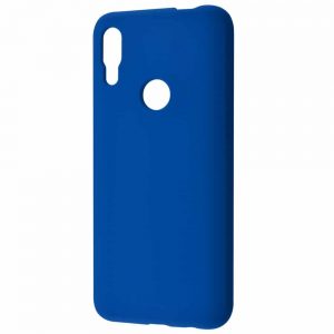 Чехол Silicone Case WAVE Full с микрофиброй для  Xiaomi Redmi Note 7 / 7 Pro / 7s – Blue