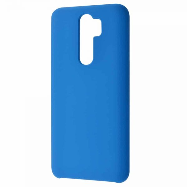 Чехол Silicone Case WAVE Full с микрофиброй для Xiaomi Redmi Note 8 Pro – Blue