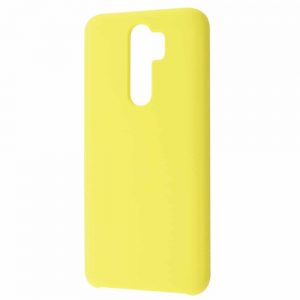 Чехол Silicone Case WAVE Full с микрофиброй для Xiaomi Redmi Note 8 Pro – Yellow