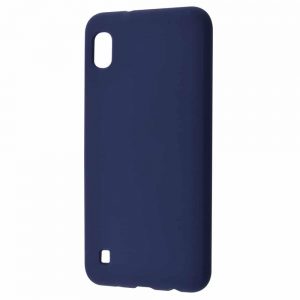 Чехол Silicone Case WAVE Full с микрофиброй для Samsung Galaxy A10 2019 (A105) – Midnight blue