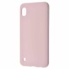 Чехол Silicone Case WAVE Full с микрофиброй для Samsung Galaxy A10 2019 (A105) – Pink sand