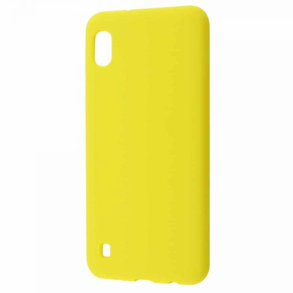 Чехол Silicone Case WAVE Full с микрофиброй для Samsung Galaxy A10 2019 (A105) – Yellow