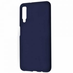 Чехол Silicone Case WAVE Full с микрофиброй для Samsung Galaxy A7 2018 A750 – Midnight blue