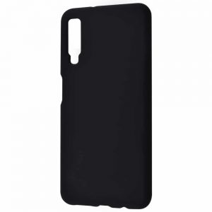 Чехол Silicone Case WAVE Full с микрофиброй для Samsung Galaxy A7 2018 A750 – Black