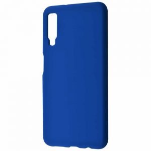 Чехол Silicone Case WAVE Full с микрофиброй для Samsung Galaxy A7 2018 A750 – Blue