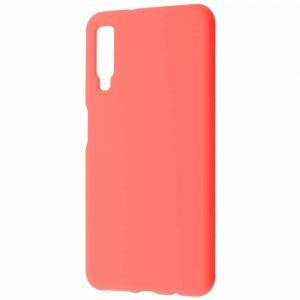 Чехол Silicone Case WAVE Full с микрофиброй для Samsung Galaxy A7 2018 A750 – Bright pink