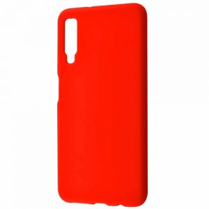 Чехол Silicone Case WAVE Full с микрофиброй для Samsung Galaxy A7 2018 A750 – Red