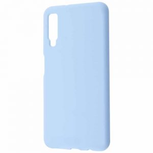 Чехол Silicone Case WAVE Full с микрофиброй для Samsung Galaxy A7 2018 A750 – Sky blue