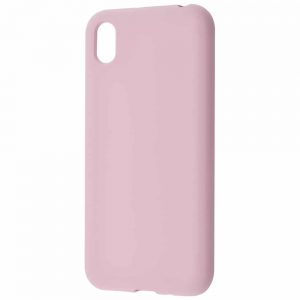 Чехол Silicone Case WAVE Full с микрофиброй для Huawei Y5 2019 – Pink sand