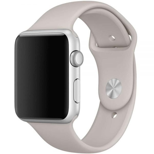 Ремешок силиконовый для Apple Watch 42 mm / 44 mm / 45 mm / 49 mm №16 – Stone