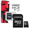 Карта памяти Kingston Micro SD 64GB Class HC-I 10 – Black