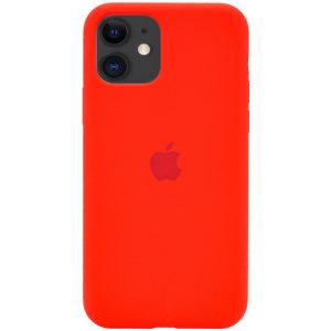 Оригинальный чехол Silicone Cover 360 с микрофиброй для Iphone 11 – Red
