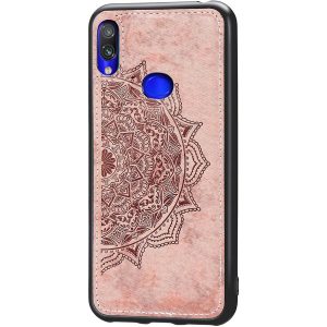 TPU+Textile чехол Mandala с 3D тиснением для  Samsung Galaxy A10s 2019 (A107) — Розовый