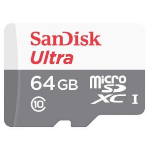 Карта памяти SanDisk Micro SD 64GB Class HC-I 10 – Black / White